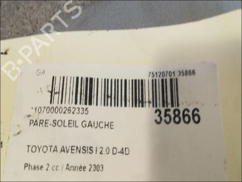left-sun-visor-toyota-avensis-_t25_-2003-2004-2005-2006-2007-2008-23177519 main image