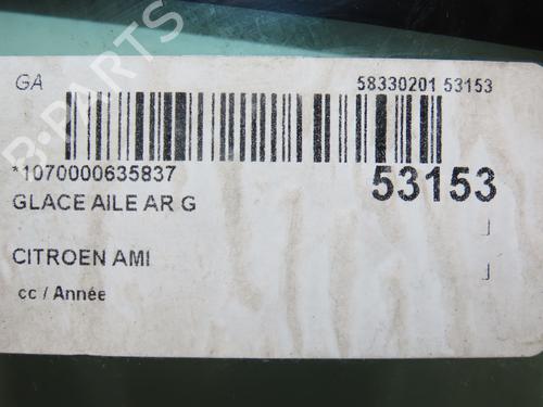 Used Rear left quarter glass Rear left quarter glass CITROËN AMI (9A_) Electric (9AZ2CA) (8 hp) 36495566 36495566