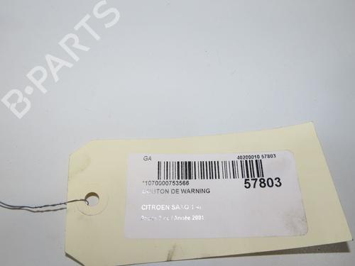 Advarselsbryter Advarselsbryter CITROËN SAXO (S0, S1) 1.4 VTS (75 hp) 37432571 37432571