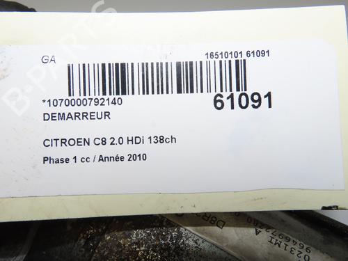 Starter CITROËN C8 (EA_, EB_) 2.0 HDi 165 | BP38226419M8 - Image 2