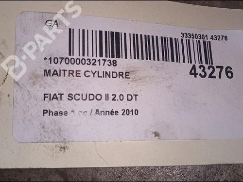 Brake master cylinder FIAT SCUDO Van (270_, 272_) 2.0 D Multijet | BP9618533M77 
