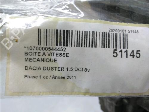 Used Gearbox Gearbox DACIA DUSTER (HS_) 1.5 dCi (HSMC) (107 hp) 19025298 19025298