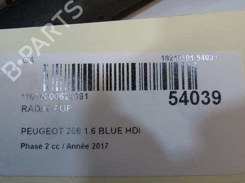 Køler PEUGEOT 208 I (CA_, CC_) 1.6 HDi / BlueHDi 75 (75 hp) 30117080