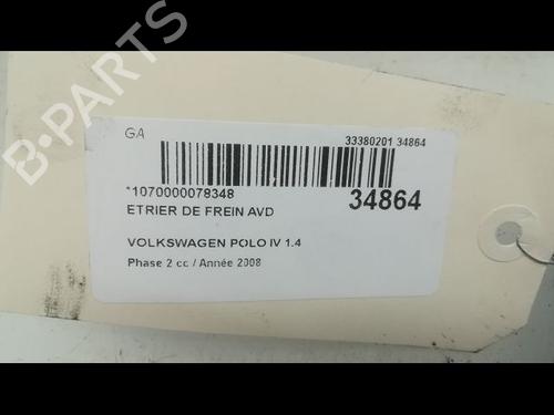 Right front brake caliper VW POLO IV (9N_, 9A_) 1.4 TDI | BP14877246M104