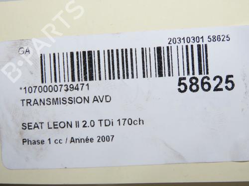 Right front driveshaft SEAT LEON (1P1) 2.0 TDI | BP36395762M39 - Image 3