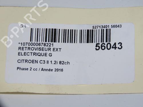 Used Left mirror CITROËN C3 II (SC_) 1.2 VTi 82 (82 hp) 31242552