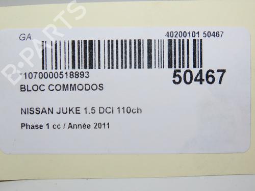 Steering column stalk NISSAN JUKE (F15) 1.5 dCi | BP18953659I23 