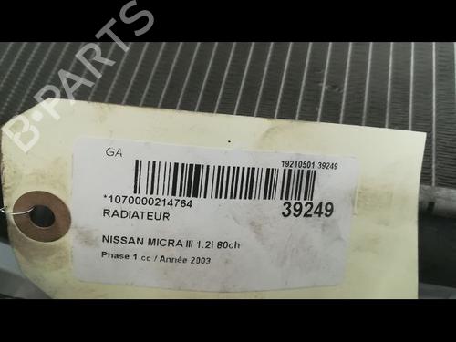Used Water radiator NISSAN MICRA III (K12) 1.2 16V (80 hp) 9605803