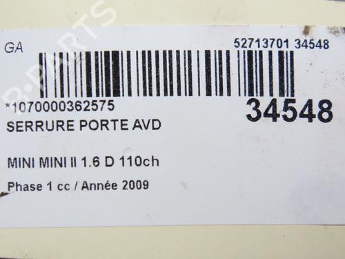 front-right-lock-mini-mini-r56-2005-2006-2007-2008-2009-2010-2011-2012-2013-2014-30117113 main image