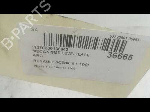 Used Rear left window mechanism RENAULT SCÉNIC II (JM0/1_) 1.9 dCi (JM0G, JM12, JM1G, JM2C) (120 hp) 9599503