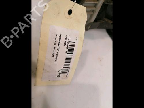 Right taillight VW POLO V (6R1, 6C1) 1.2 TDI | BP16015692C35 