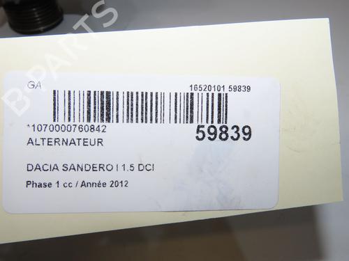 Alternator DACIA SANDERO 1.5 dCi | BP39180408M7  - Image 5