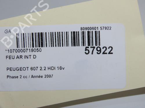 Right tailgate light PEUGEOT 607 (9D, 9U) 2.2 HDi | BP33728172C80  - Image 5