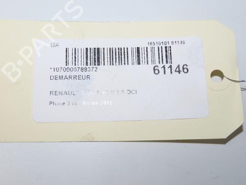 Starter RENAULT MEGANE III Hatchback (BZ0/1_, B3_) 1.5 dCi (BZ09, BZ0D, BZ1W, BZ29, BZ14) | BP39453417M8 - Image 1
