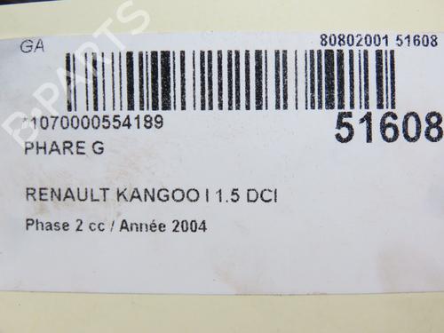 Left headlight RENAULT KANGOO Express (FC0/1_) 1.5 dCi (FC1R) | BP24359130C28