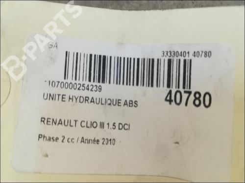 ABS pump RENAULT CLIO III (BR0/1, CR0/1) 1.5 dCi (C/BR0G, C/BR1G) | BP9610187M43 