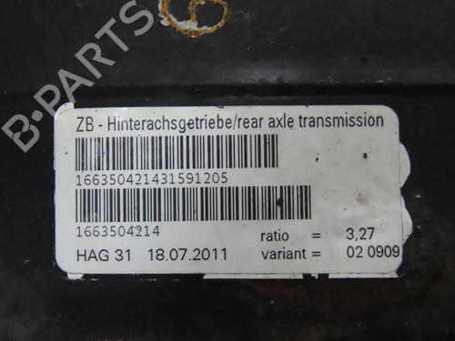 Used Rear differential Rear differential MERCEDES-BENZ M-CLASS (W166) ML 250 CDI / BlueTEC 4-matic (166.004, 166.003) (204 hp) 29216007 29216007