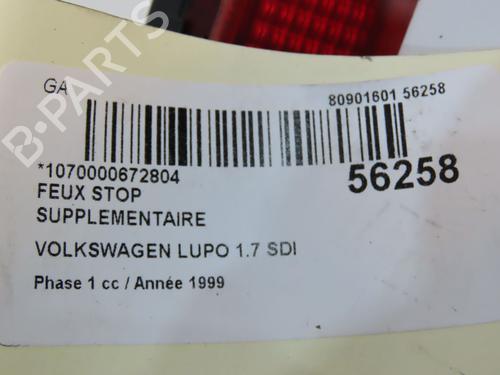 Used Third brake light VW LUPO I (6X1, 6E1) 1.7 SDI (60 hp) 31030267