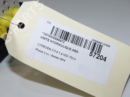 ABS pump CITROËN C3 II (SC_) 1.4 HDi 70 (SC8HZC, SC8HR0, SC8HP4) | BP33444894M43 - Image 9