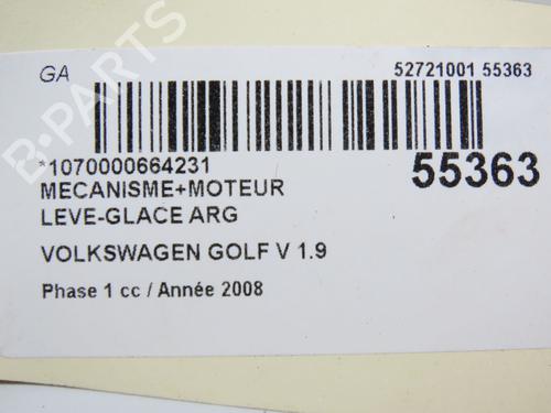 Rear left window mechanism VW GOLF V (1K1) 1.9 TDI | BP31120917C24