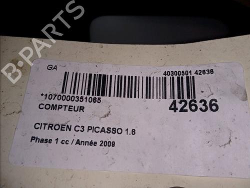 Used Instrument cluster CITROËN C3 Picasso (SH_) 1.6 HDi (90 hp) 10145127