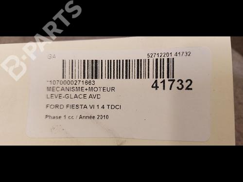 Front right window mechanism FORD FIESTA VI (CB1, CCN) 1.4 TDCi | BP9612720C23 