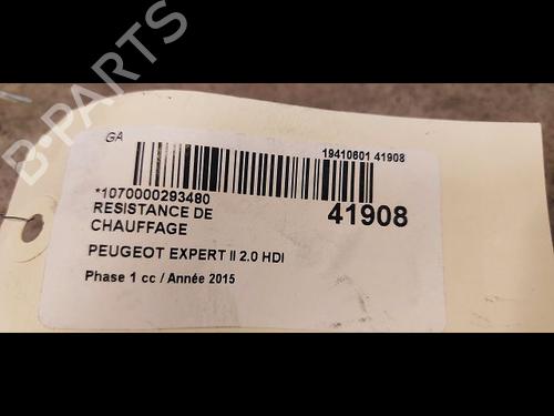 Used Heater resistor Heater resistor PEUGEOT EXPERT Van (VF3A_, VF3U_, VF3X_) 2.0 HDi 130 (128 hp) 11677385 11677385