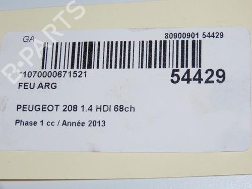 Used Left taillight Left taillight PEUGEOT 208 I (CA_, CC_) 1.4 HDi (68 hp) 33059490 33059490