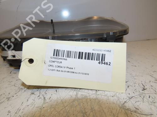 Used Instrument cluster OPEL CORSA D (S07) 1.3 CDTI (L08, L68) (75 hp) 17452827