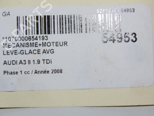 Front left window mechanism AUDI A3 (8P1) 1.9 TDI | BP30164335C22
