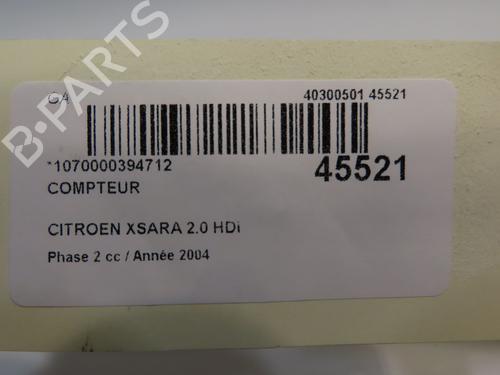 Instrument cluster CITROËN XSARA (N1) 2.0 HDi 90 | BP20327649C47 