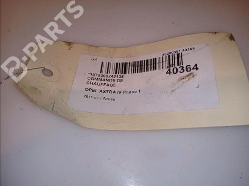 Climate control OPEL ASTRA J (P10) 1.7 CDTI (68) | BP12094916I5 