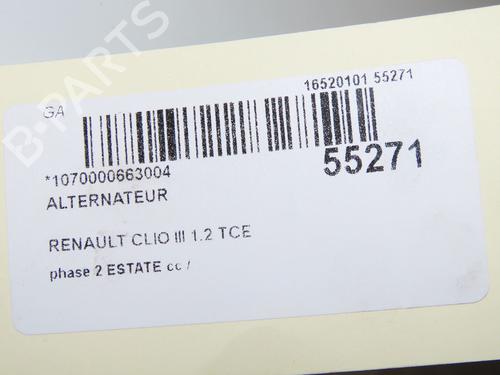 Alternator RENAULT CLIO III Grandtour (KR0/1_) 1.2 16V | BP31284216M7 
