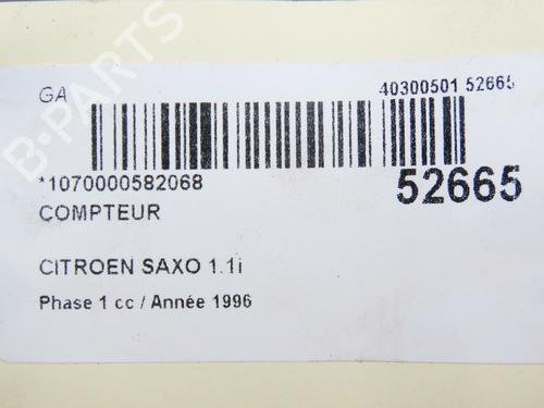 Instrument cluster CITROËN SAXO (S0, S1) 1.1 X, SX | BP28830480C47 