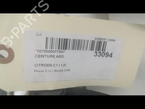 Used Rear right belt tensioner CITROËN C1 (PM_, PN_) [2005-2014]  23174943