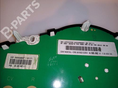 Instrument cluster CITROËN C3 II (SC_) 1.4 HDi 70 (SC8HZC, SC8HR0, SC8HP4) | BP11487922C47 