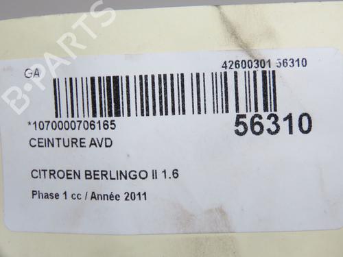 front-right-belt-tensioner-citroen-berlingo-multispace-b9-2008-33059391 main image
