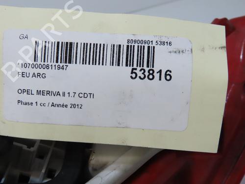 Left taillight OPEL MERIVA B MPV (S10) 1.7 CDTI (75) | BP36310661C34  - Image 5