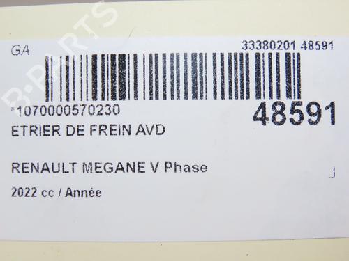 Right front brake caliper RENAULT MEGANE E-TECH SUV EV60 (BNJ1) | BP28830036M104