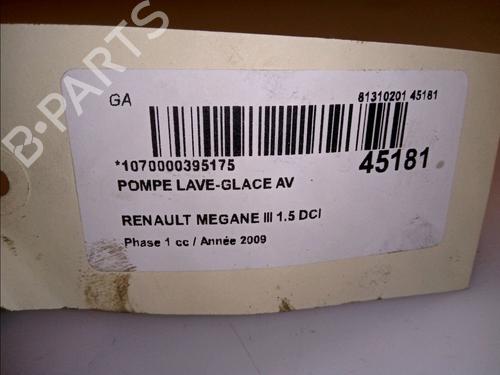 Used Washer pump RENAULT MEGANE III Hatchback (BZ0/1_, B3_) 1.5 dCi (86 hp) 14881697