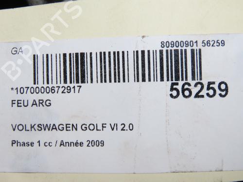 Used Left taillight VW GOLF VI (5K1) 2.0 TDI (140 hp) 32486189