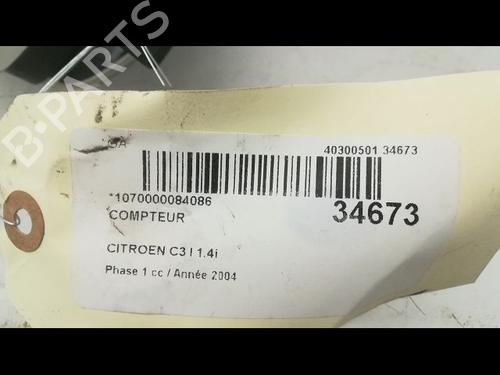 Used Instrument cluster CITROËN C3 I (FC_, FN_) 1.4 i (73 hp) 9596447