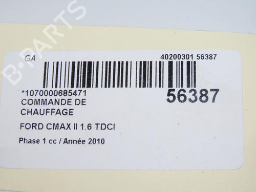Comando chauffage FORD C-MAX II (DXA/CB7, DXA/CEU) 1.6 TDCi (115 hp) 31372085