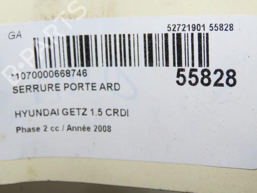 Used Rear right lock Rear right lock HYUNDAI GETZ (TB) 1.5 CRDi (88 hp) 34457057 34457057
