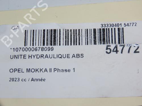 Módulo de ABS OPEL MOKKA 1.5 (76) (110 hp) 31120351