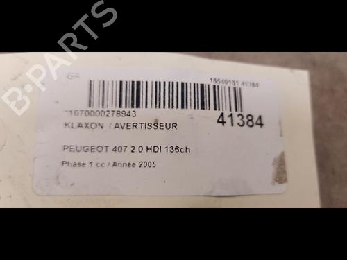 Horn PEUGEOT 407 (6D_) 2.0 HDi 135 (6DRHRH, 6DRHRE, 6DRHRG, 6DRHRJ) | BP14874815E13 