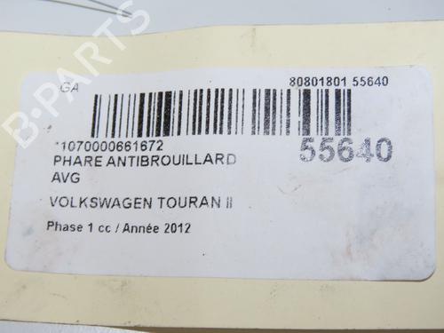 left-front-fog-light-vw-touran-1t3-2010-2011-2012-2013-2014-2015-2016-31151671 main image