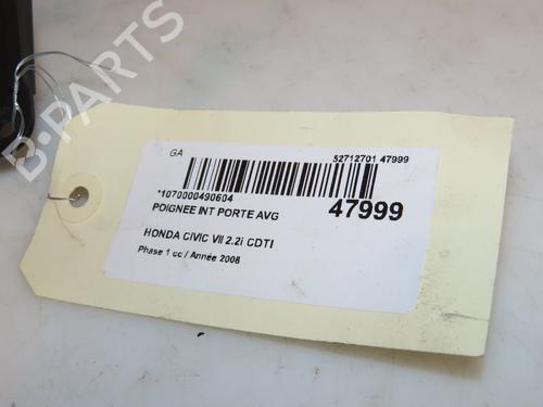 Used Front left interior door handle Front left interior door handle HONDA CIVIC VIII Hatchback (FN, FK) 2.2 CTDi (FK3) (140 hp) 16040046 16040046