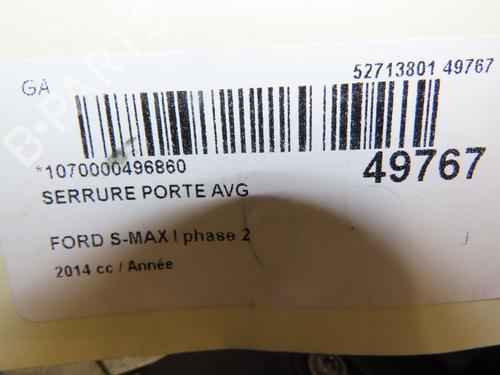 Front left lock FORD S-MAX (WA6) 2.0 TDCi | BP29441777C98 