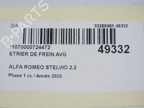 Used Left front brake caliper ALFA ROMEO STELVIO (949_) 2.2 D (949.AXC1A) (190 hp) 32691172